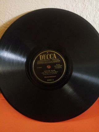 Billie Holiday: Lover Man / Ole Devil Us Decca 23391 Jazz Vocals 78 E -