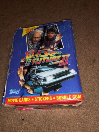 Back To The Future 2 Trading Cards All 36 Wax Packs Mever Opened