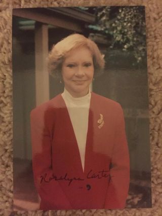 Rosalynn Carter Signed 4x6 Photo Autographed First Lady