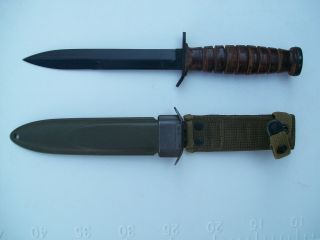 Ww 2.  U.  S.  Camillus Trench Knife With M8 Sheath