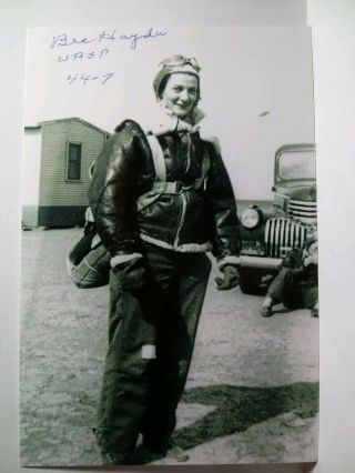 Bernice Haydu - Bee Authentic Hand Signed Autograph 4x6 Photo - Wasp Wwii Pilot