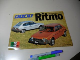 Fiat Ritmo 3door 5door Japanese Brochure B138 A2