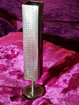 Art Deco Silver Plated Bud Vase,  Stamped