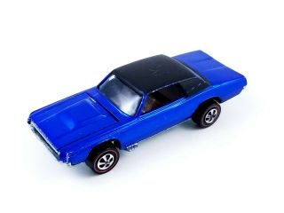 Hot Wheels Redline Custom T - Bird 1968 Usa Blue With Black Roof