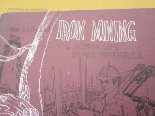 Michigan Iron Mines Mining Books Maps History Notes 1957 74 77 Mountain Ore