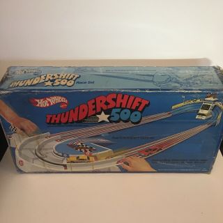 Vintage 1974 Mattel Flying Colors Hot Wheels Thundershift 500 Two Car Set