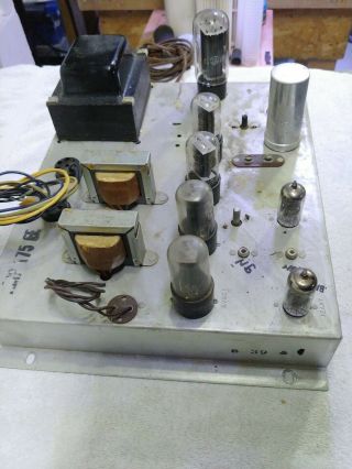 Vintage Magnavox Stereo Tube Amplifier 6V6 Push Pull With Preamp 2