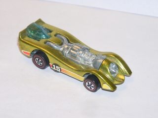 1971 Hot Wheels Redline Concept Jet Threat Awesome Yellow Display Piece Dr