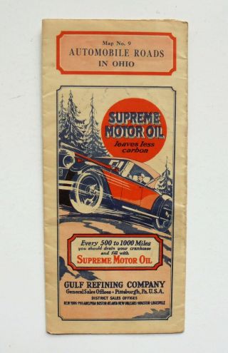 Vintage Gulf Supreme Motor Oil 1920 