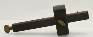 Vintage Stanley No.  77 Rosewood And Brass Mortise Gauge (inv H712)