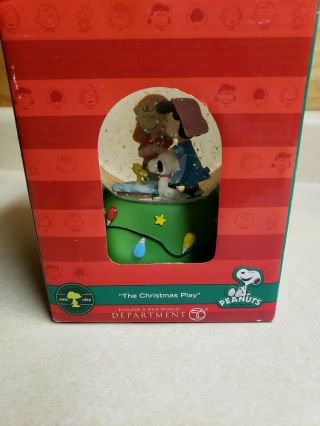 Department 56 Peanuts Snow Globe The Christmas Play