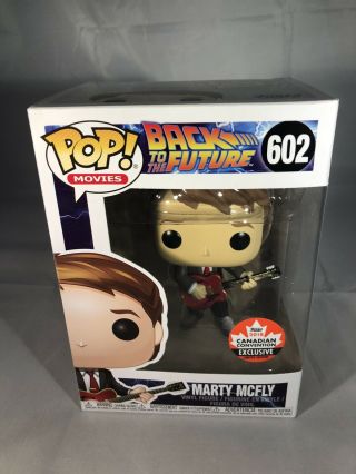 Funko Pop Marty Mcfly 602 Guitar Canadian Convention