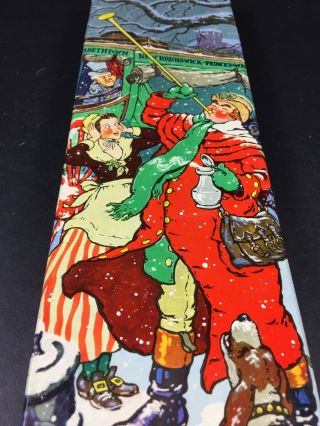 1937 Christmas Gift Box Stagecoach Arrival Conrad Dickel Interwoven Stocking Co.