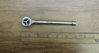 Vintage Craftsman 9_43795,  1/4 " X 5 - 5/8 " Thumb Wheel Ratchet Wrench,