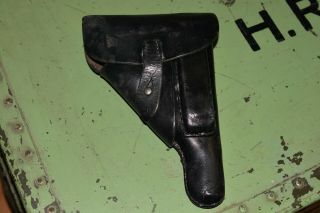 German Wwii Ww2 Walther Ac 44 P - 38 Leather Pistol Holster Rzm