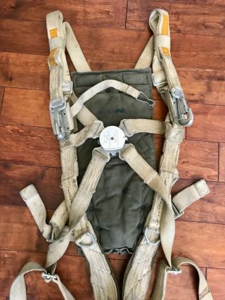 WWII WW2 AAF QAC YELLOW GROUP A4 PARACHUTE HARNESS PILOTS AIRCREW PARATROOPER 2