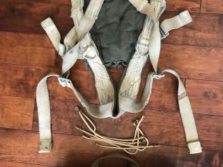 WWII WW2 AAF QAC YELLOW GROUP A4 PARACHUTE HARNESS PILOTS AIRCREW PARATROOPER 3