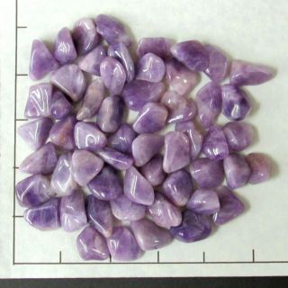 Amethyst Lavender Small Tumbled 1/2 Lb Bulk Stones Quartz Crystal 5/8 - 7/8 "