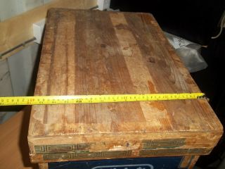 LARGE VINTAGE JAPANESE WOOD TEA CHEST,  BOX TRUNK,  STEEL TIN LINED,  PLANTER TABLE 3