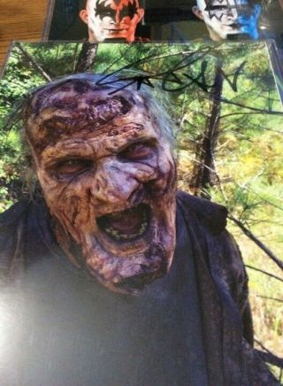 Scott Ian Signed Zombie Photo From The Walking Dead