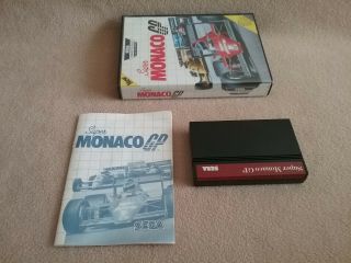 Vintage 1990 SEGA Master System Game Monaco GP Complete 3