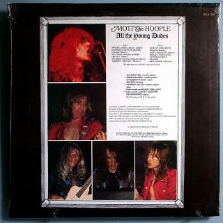 MOTT THE HOOPLE w/DAVID BOWIE ALL YOUNG DUDES RARE ORIG ' 72 COLUMBIA LP SHRINK 1A 2