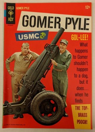 Gomer Pyle Usmc 1 Gold Key Comic 1966 Jim Nabors Frank Sutton Photo Cover