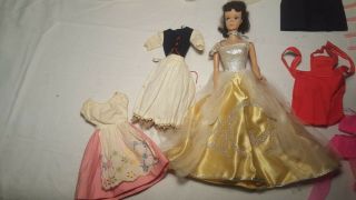 Vintage 1960’s 8 Barbie Doll with Barbie and Ken Doll Case,  w/Clothes 2