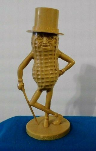 Vintage Mr.  Peanut Plastic Bank - 1960s