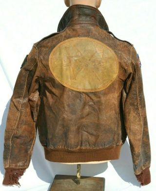 Wwii Us Army Air Force Type A - 2 Leather Flight Jacket Perry Sportswear