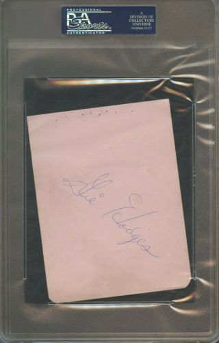 Vintage Sandy Koufax Gil Hodges Brooklyn Dodgers Signed Album Page PSA/DNA 2