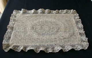 Antique Normandy Lace Pillow Cover Case