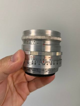 Meyer Optik Primoplan 58mm f1.  9 Vintage m42 Mount Lens Angenieux 2
