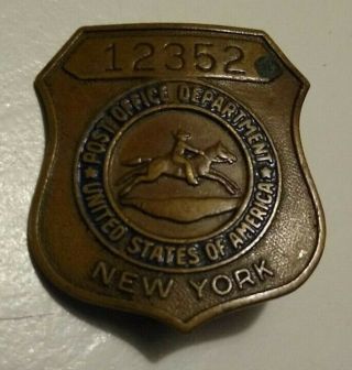 Vintage Us Postal Service Carrier Badge