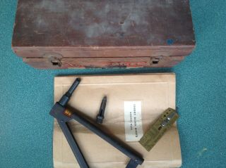 Vintage Rivet Kit w/G - 25 Rivet Gun & Wooden Storage Box by Cherry Rivet Co. 2