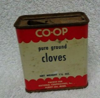Co Op Pure Ground Cloves Red And White 1 1/2 Ounce Spice Tin