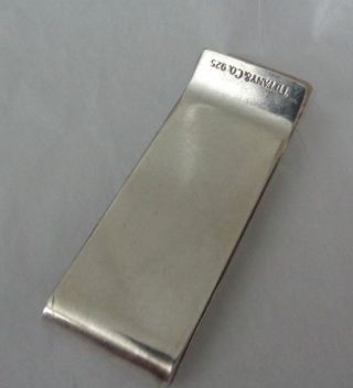 TIFFANY & CO.  AUTHENTIC VINTAGE STERLING SILVER MONEY CLIP 3