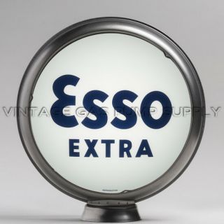 Esso Extra 13.  5 " Gas Pump Globe W/ Steel Body (g125)