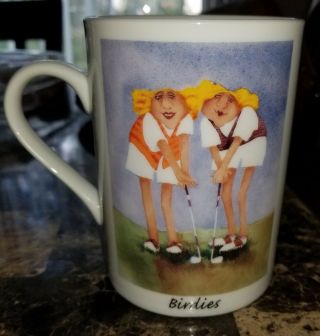 Erika Oller Oner Birdies Two Women Golf Putting Tall Coffee Cup Mug Links