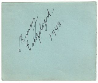 Murray The Escapologist,  Swan & Leigh Signed Album Page 1948