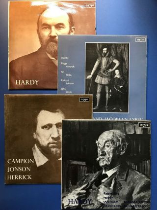 Vinyl Lp X 4 The English Poets - Hardy X 2,  Campion,  Jonson,  Herrick,  Exc