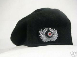 Rare Early Ww2 Wwii Wh Panzer Tank Officer Commander Tanker Beret Visor Hat Cap