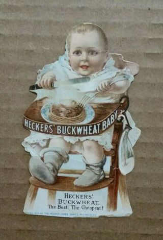 Heckers Buckwheat Flour,  Hecker - Jones - Jewell Milling Co.  N.  Y. ,  Trade Card,  1899