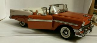 LIMITED FRANKLIN 1/24 1956 CHEVROLET BEL AIR CONVERTIBLE W/ PAPERS ED/3500 2