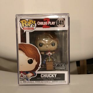 Funko Pop Chucky Child’s Play 2 Fye Exclusive Official Sticker In Hand
