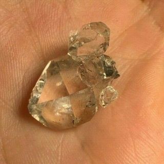 Herkimer Diamond Quartz Crystal Cluster: Hickory Hill,  Fonda,  York 2