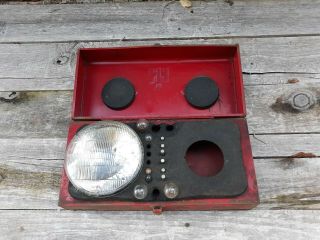 Vintage International Harvester Headlight Repair Kit In Ih Metal Box