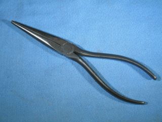 Vintage Utica 1033 - 7 " Long Needle Nose Pliers Made In Usa