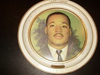 Martin Luther King Jr.  Commemorative Metal Plate.  I Have A Dream