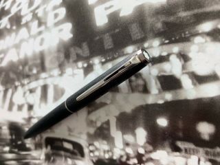 Vintage restored late 1960s MONTBLANC Lever Action HT Trim Ballpoint Pen 3